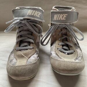 Nike SPEEDSWEEP 7 GS 'WOLF GREY DIGI CAMO' Wrestling Shoes Size 1Y